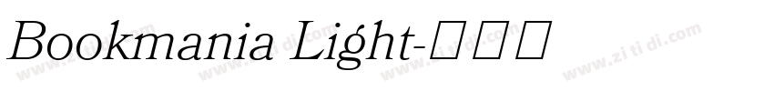 Bookmania Light字体转换